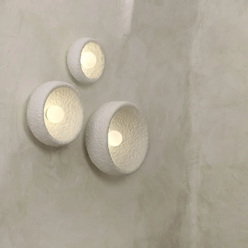 Axyaa Wabi Sabi Indoor Wall Lamp: Retro Bedroom Sconce, LED Living Room Lighting