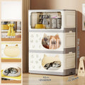 Axyaa Cat House Cabinet: 1-3 Tier, 60cm Wide, Black/Gray for Bedroom/Living Room