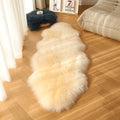 Axyaa Fluffy Soft Faux Fur Plush White Rug for Girl's Room and Home Decoration
