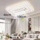 Axyaa Round Square LED Ceiling Fan Chandelier for Living Room Bedroom