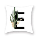 Floral Alphabet Pillow Case by Axyaa: Home & Car Decorative Cushion Cover