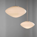 Axyaa Nordic White Glass Chandeliers: Modern LED Pendant Lights for Kitchen Island, Dining Table, Decor