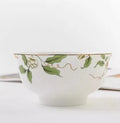 Axyaa 5-inch Bone Golden Bell Large Rice Bowl Noodle Bowl