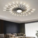 Axyaa Spiral LED Ceiling Lamp: Modern Designer Light for Living Room, Dining, Bedroom