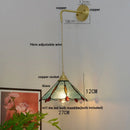 Axyaa Glass Brass LED Wall Sconce Vintage Vanity Light Fixture
