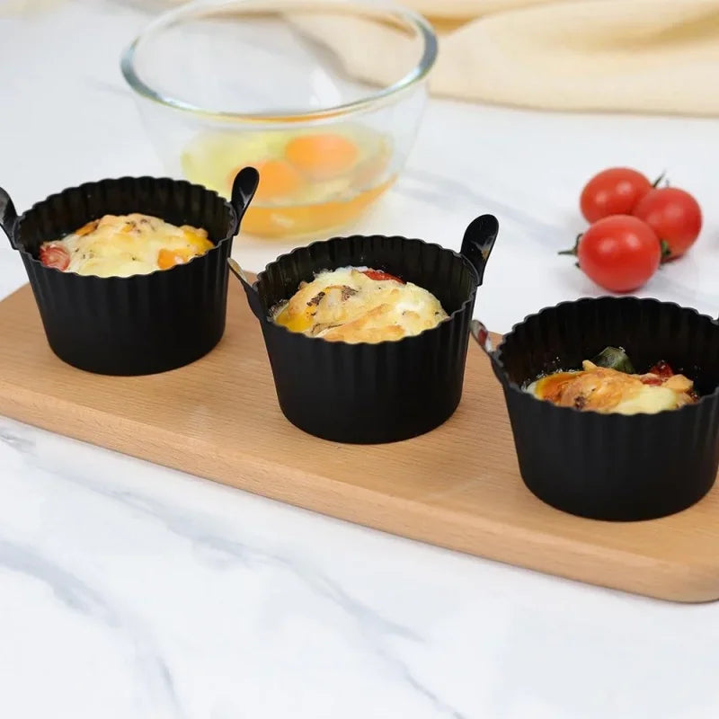 Axyaa Silicone Basket Muffin Cup Mold for Air Fryer, Oven, Microwave.