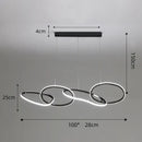 Axyaa LED Pendant Chandelier for Living Room Dining Room Ceiling Lighting
