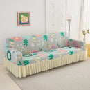 Axyaa Cartoon Sofa Cover - All-Inclusive, Non-Slip, Four-Season, Double Armrest, Elastic Sofa Cover