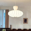 Axyaa Silk White Ball LED Chandelier - Nordic Modern Minimalist Design for Living Room