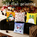 Axyaa Christmas Animal & Snowman Pillowcases - Cute Sofa Bedroom Car Cushion Cover