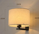 Axyaa LED Circular Fabric Wall Lamp Ambient Lighting Fixture