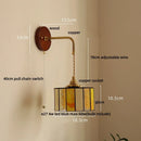 Axyaa Adjustable LED Wall Sconce, Modern Nordic Glass Stair Light