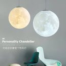 Axyaa Nordic Moon White Chandelier Pendant Light for Home Decor
