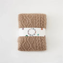 Axyaa Solid Color Knitted Blanket for Living Room, Bedroom, Office - Simple and Elegant