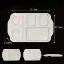 Axyaa Melamine Multi-part Fast Food Plate - Commercial Quality