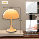 Axyaa Mushroom Table Lamp USB Rechargeable LED Night Light for Bedroom Decor