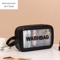 Axyaa PVC Travel Toiletry Bag: Portable Makeup Organizer for Women, Cosmetic Storage Container