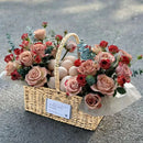 Wicker Basket Organizer by Axyaa: Stylish Storage for Home Decor, Picnics & Plants