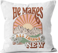 Axyaa Christian Printed Decorative Pillow Covers for Sofa, Bedroom, Car