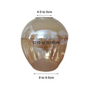 Axyaa Glass Shade Replacement for DNA Magic Bean Lights - 18cm, Concave Lens - E27 Lamp Cover