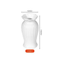 Axyaa White Flower Vase Modern Home Decor Dining Table Ornaments