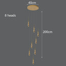 Axyaa Crystal Chandelier: Modern Luxury Stair & Living Room Lighting