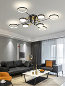 Axyaa LED Nordic Chandelier: Brightness Dimmable for Home Decor, Living Room, Dining Room
