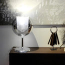 Axyaa Gold Chrome Glass Table Lamp | Luxury Decor for Living Room, Villa, Cafe