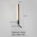 Axyaa Rotating LED Wall Lamp: Modern Minimalist Lighting for Bedroom, Living Room, and Home Decor