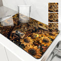 Axyaa Absorbent Mat for Plants Flowers Cow Kitchen Bathroom Anti-skid Drying Pad