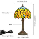 Axyaa Sunflower Stained Glass Table Lamp - Aesthetic Bedroom Living Room Decor