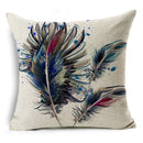 Axyaa Linen Cushion Cover 45x45cm - Stylish Decor for Sofa and Bed