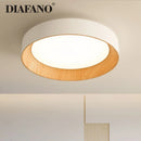 Axyaa Wood Grain LED Ceiling Chandelier for Modern Home Decor