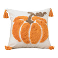 Axyaa Embroidered Pumpkin Throw Pillowcase for Halloween & Thanksgiving Decor