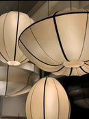 Axyaa Nordic Style Zen Chandelier Silk Lantern LED Pendant Light