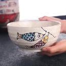 Axyaa 7-inch Ceramic Ramen Noodle Bowl for Home and Restaurant