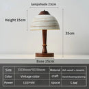 Axyaa Ceramic Table Lamp: Chinese & Japanese Style Living Room Bedroom Retro Light