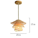 Axyaa Handmade Rattan Chandelier: Creative Multi-Story Bamboo Pendant Lamp
