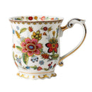 Axyaa French Blue and White Porcelain Coffee Mug, Ceramic Water Cup for Home and Tea Time
