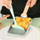 Axyaa Tamagoyaki Pan & Silicone Spatula Combo - Nonstick Japanese Omelette Skillet