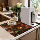 Axyaa Santa Kitchen Drying Mat Smart Drain Pad for Quick Drying