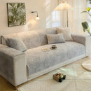 Axyaa Chenier Jacquard Sofa Cover 4 Season Universal Couch Cover Gray Green