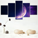 Axyaa Aesthetic Moon Nature Canvas Wall Art Poster for Living Room