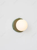 Axyaa LED Cream Glass Bulb Wall Lamp for Modern Minimalist Living Room Lighting