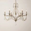 Axyaa Pearl Chandelier: Elegant Crystal Light for Home Decor & Luxury Lighting