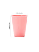 Axyaa Pink Plastic Reusable Cups for Home, Kitchen, Restaurant, Picnic, Camping - Set of 6