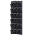 Axyaa 24-Pocket Over-the-Door Shoe Organizer with 4 Hooks
