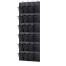 Axyaa 24-Pocket Over-the-Door Shoe Organizer with 4 Hooks