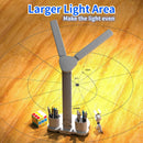 Axyaa LED Desk Lamp with 2 Heads, Dimmable, 180° Rotate, Foldable - Eye Protection
