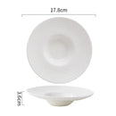 Axyaa Straw Hat Ceramic Plates Set for Dining Table - Multipurpose Tableware Collection
